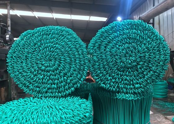 Galvanised  green PVC Coated 5000pcs 17G Metal Baling Wire