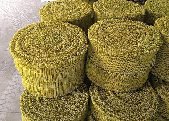 Garden Fencing Yellow 16G 17G SAE1006 Loop Tie Wire